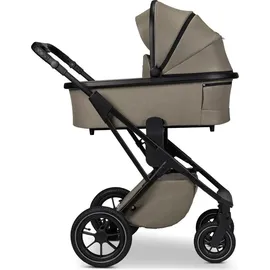 Babywelt Moon PIÙ Kinderwagen / Kombikinderwagen inkl. Gratis Babyschalen Adapter., Farbe/Dessin: Mud/Matt