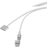 Renkforce USB-Ladekabel USB-C®, Magsafe 3 2.00m Weiß magnetischer Stecker RF-6437916