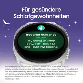 Samsung Galaxy Watch8 BT 44 mm Aluminiumgehäuse Graphite Sport Band Graphite M/L