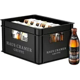 Warsteiner Brewers Gold mild süffiges naturtrübes helles Landbier Flaschenbier, MEHRWEG im Kasten, naturtrübes helles Bier, 24er Kiste (24 x 0.33 l)