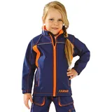 Planam Softshelljacke Marine/Orange 170/176