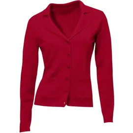 Heine Strickjacke Feinstrickjacke rot 40
