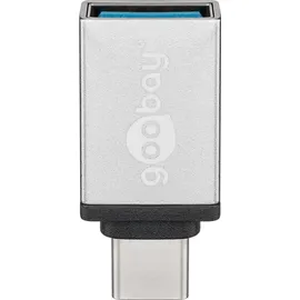 goobay USB-C auf USB-A Adapter Silber