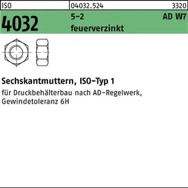 Bufab Sechskantmutter ISO 4032 M 36 x 4 Stahl feuerverzinkt 10 Stück