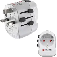 Hama Weltreiseadapter ProLight 0PD, 3-polig, 1x USB-C, 1x USB-A, 30 W