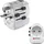 Hama Weltreiseadapter ProLight 0PD, 3-polig, 1x USB-C, 1x USB-A, 30 W