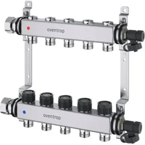 Oventrop Heizkreisverteiler Multidis SF 8 Kr., f thm. u elektr. Reg., Edelstahl