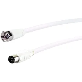 Schwaiger SAT-Anschlusskabel 75 dB 1,5 m F-Stecker/IEC-Buchse