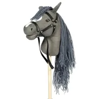 byAstrup Hobby Horse Pferd mit offenem Maul - Grau