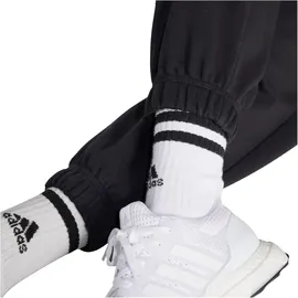 adidas Essentials Linear French Terry Cuffed Joggers Black / White S