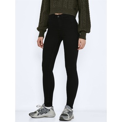 Skinny-fit-Jeans »NMCALLIE HW SKINNY BLACK JEANS NOOS«, Gr. 28 - Länge 32, Black Denim, , 45853415-28 Länge 32