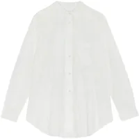 MOSHI MOSHI MIND Langarmhemd MOSHI MOSHI MIND "moshi moshi mind Shirt gaia", Damen, Gr. L, Normalgrößen, weiß, Obermaterial: 100% Baumwolle, Hemden