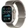 Apple Watch Ultra 2 GPS + Cellular 49 mm Titangehäuse natur, Milanaise Armband natur S