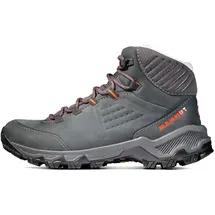 Mammut Nova IV Mid LTH Women | Wanderschuhe für Damen, Trekkingschuhe für Hiking und Wandern, Outdoor Schuhe, Leichte Bergschuhe, Mit Vibram Außensohle | Black-Hot Red, 8