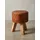 KADIMA DESIGN Sitzhocker Leder 35 x 46 x 35 cm Braun