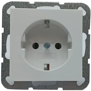 Gira Steckdoseneinsatz Standard55 Reinweiß