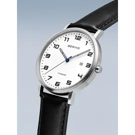 BERING Titanium Quarz schwarz 40 mm 18640-404