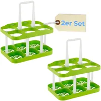 GarPet 2x Flaschentasche Flaschenträger 6 Flaschen Flaschenkorb Flaschensammler Flaschenaufbewahrung Flaschenkörbe & -Träger Flaschen Aufbewahrung