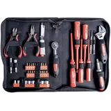 Brüder Mannesmann Werkzeuge Elektronik Tool Kit in Reissverschlusstasche 45-tlg.