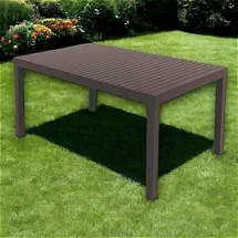 Dmora Maratea Gartentisch 150 x 90 x 72 cm Anthrazit