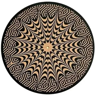 Taz Studio: Plattenspieler Slipmat – Speziell (cork. Psychedelic Geometrische Ohr Fisch