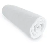 AM Qualitätsmatratzen Bio Baumwoll Matratzenbezug allergikergeeignet 180 x 200 cm weiß