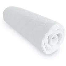 AM Qualitätsmatratzen Bio Baumwoll Matratzenbezug allergikergeeignet 180 x 200 cm weiß