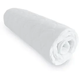 AM Qualitätsmatratzen Bio Baumwoll Matratzenbezug allergikergeeignet 180 x 200 cm weiß
