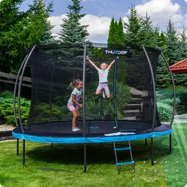 Thunder Gartentrampolin Ultra 366 cm inkl. Sicherheitsnetz Blau
