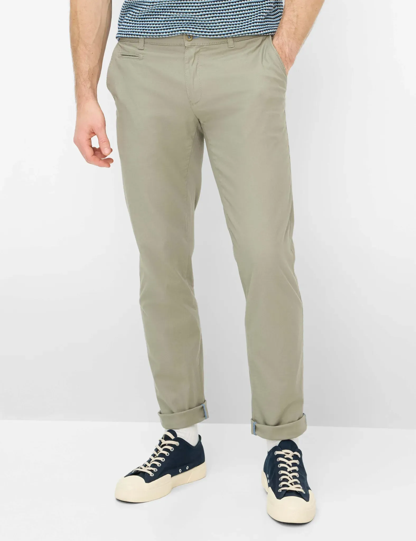 Brax Herren Chino Style FABIO IN JUNGLE, hellgrün, Gr. 46/32