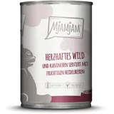 MjAMjAM Herzhaftes Wild und Kaninchen an fruchtigen Heidelbeeren 6 x 400 g