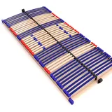 stabiler Lattenrost 100% BUCHE Lattenrahmen - nicht verstellbar, starr - SCHULTERFRÄSUNG, 7 Zonen, 42 Federleisten, Härte-Regulierung, Mittelgurt - FIX SLEEP BEST 42® unmontiert (90x190cm)