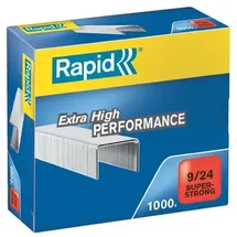 Rapid Heftklammern 9/24mm Super Strong, verzinkt, 1000 Stück
