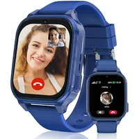 4G Smartwatch Kinder mit GPS und Telefon,Kinder Smartwatch mit GPS mit SIM,Telefon Anruf,SOS,Schulmodus, Videoanrufen,Kamera,Schrittzähler,Wecker,7 Spiele Kinderuhr für Mädchen und Jungen (Blau-4G)