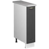 Vicco Apothekerschrank Fame-Line 20 x 60 x 82 cm Anthrazit-Gold Landhaus/Weiß