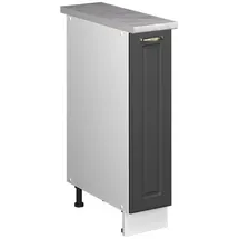 Vicco Apothekerschrank Fame-Line 20 x 60 x 82 cm Anthrazit-Gold Landhaus/Weiß