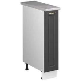 Vicco Apothekerschrank Fame-Line 20 x 60 x 82 cm Anthrazit-Gold Landhaus/Weiß