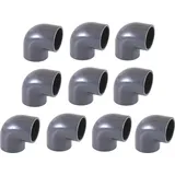 Powerhaus24 10er PVC Winkel 90 Grad D 50 mm