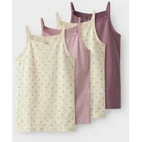 NAME IT kids Mädchen BUTTERCREAM Nkfstrap TOP 4P FLORAL