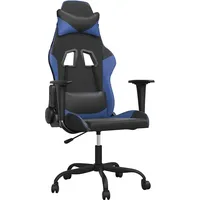 VidaXL Gaming-Stuhl Schwarz und Blau für PC