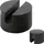 Arebos Gummiauflage Gummi 50 x 35,4 mm schwarz