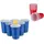 Relaxdays Bierpong Becher Set 50 St. Rot/Blau