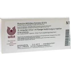 MUSCULUS DELTOIDEUS Komplex GL D 15 Ampullen 10X1 ml