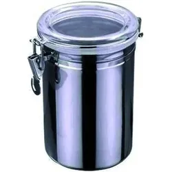 Vorratsdose, 1,7 Liter, 12,5x19,5cm, Edelstahl, Acrylglas-Deckel