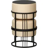 [en.casa] Hocker Tas 38 x 38 x 38 cm Beige
