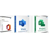 Microsoft Office 2024 Super Pack - MS Office+MS Project+MS Visio - mit online-Aktivierung