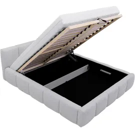 Mirjan24 Polsterbett Dunkelgrau, Textil, Rechteckig, 140x200 cm, Schlafzimmer, Betten, Polsterbetten