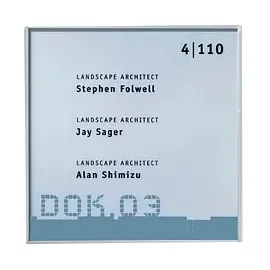Signsystems® Türschild New Age Metall silber 12,0 x 12,0 cm, 1 St.