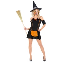dressforfun Hexen-Kostüm Frauenkostüm Pumpkin Witch schwarz M - M