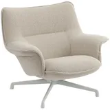Muuto Doze Lounge Chair low back, swivel base, hearth 7 / grau